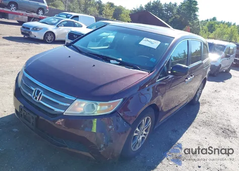 2011 Honda Odyssey Ex-L from USA, damaged, VIN 5FNRL5H63BB087644